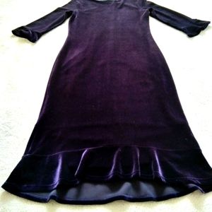 Purple Velvet evening dress
